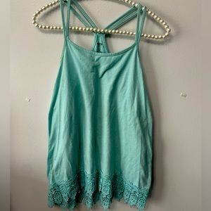 Teal tank top